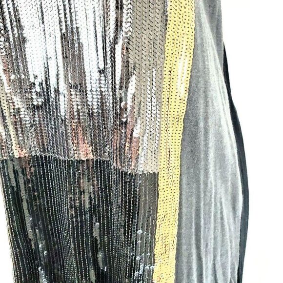 Express Small Grey Sequin Front, Tank Top - Picture 2 of 3